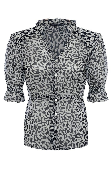 HELENA RECYCLED CRINKLE TOP UTILITY BLUE/ CLASSIC CREAM 3