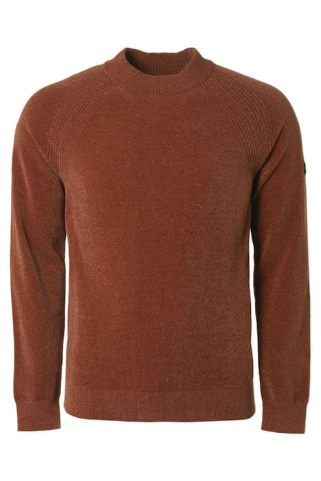 PULLOVER CREWNECK CHENILLE STRETCH CARAMEL 4