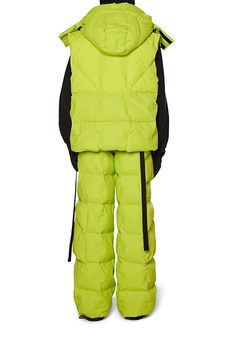 UNISEX SHOW BLOCK PUFFER VEST DIGITAL LIME 4