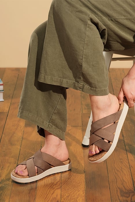 ELLE MIXED SLIDE BRINDLE/BIRCH 2