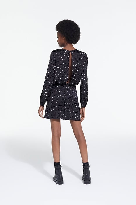 SHORT DRESS LITTLE HEARTS BLACK BLACK 4