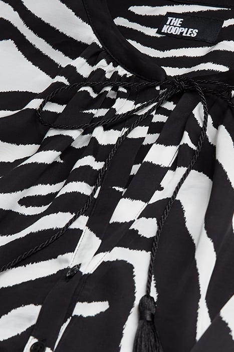 ZEBRA PRINT DRESS BLACK WHITE 2