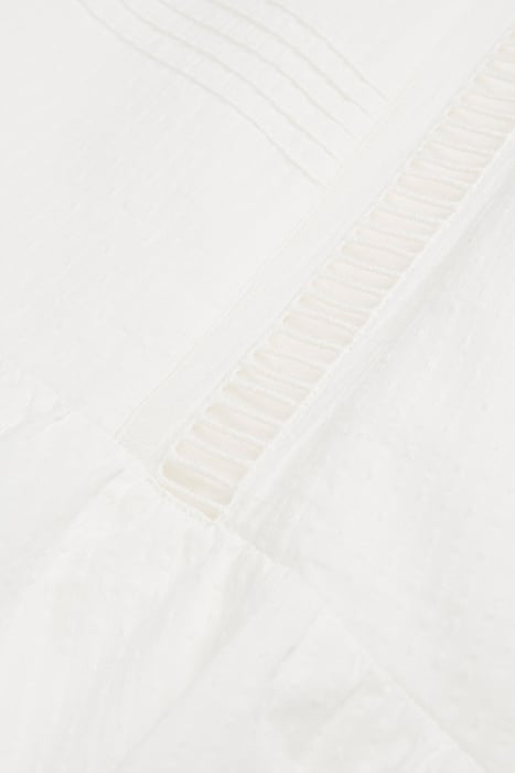 SHORT SKIRT WITH LACE OFF WHITE 6