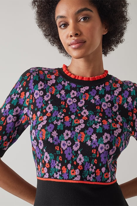 DR JOY - JACQUARD KNIT DR BLACK 3