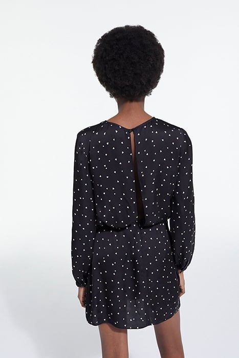 SHORT DRESS LITTLE HEARTS BLACK BLACK 2