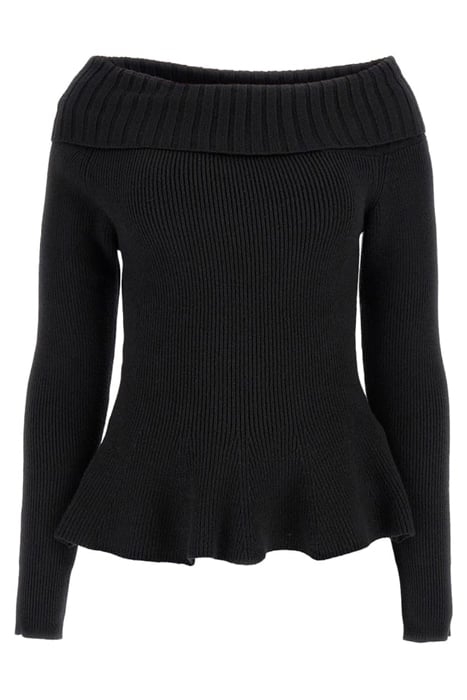 MARISOL SWEATER TOP JET BLACK KNITTED 4