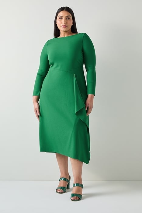 DR LENA - WATERFALL DRESS GREEN 3