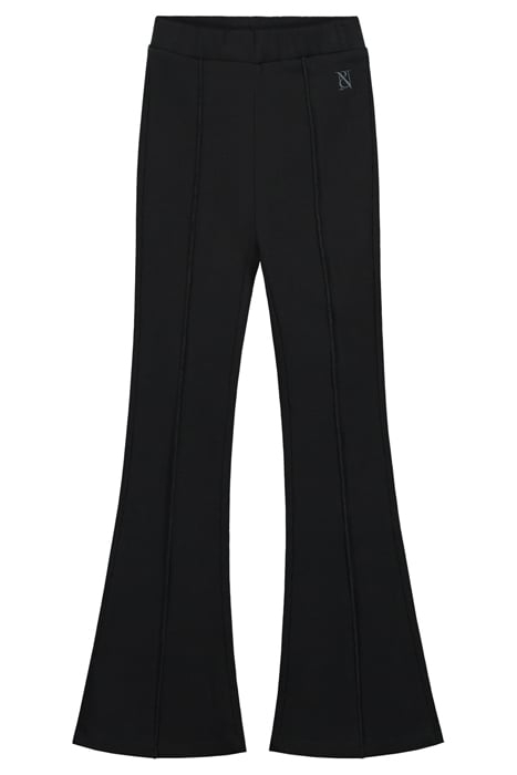 LETTUCE RIB PANTS BLACK 1