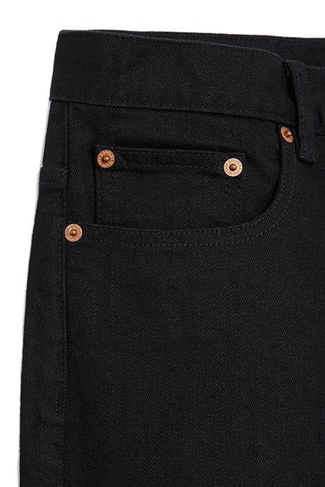 SLIM FIT JEANS JAPANESE CANVAS BLACK SELVEDGE BLACK 4