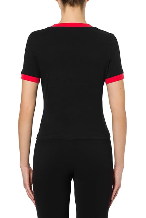 HAMBURGER ORGANIC JERSEY T-SHIRT BLACK 2