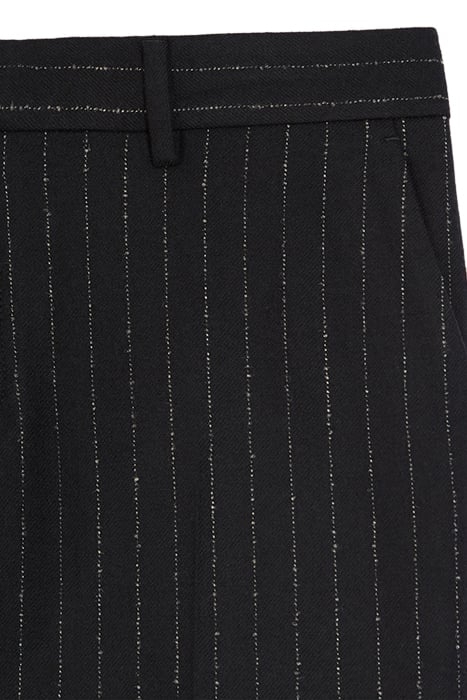 STRIPED SUIT TROUSERS BLACK WHITE 6