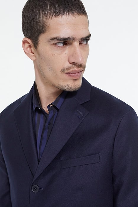 WOOL SUIT JACKET WITH FLAP POCKETS NAVY 7