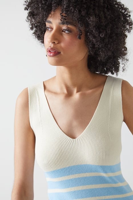 TK AZUL - RIB STRIPE KNIT MULTI 5