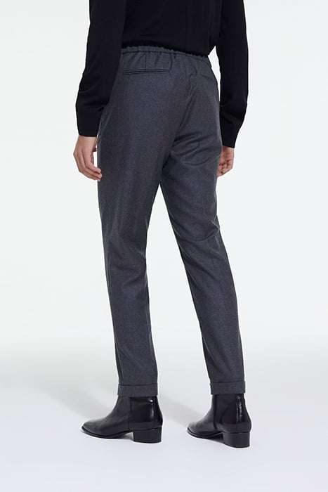 SUIT TROUSERS WITH ELASTIC BELT GREY 2