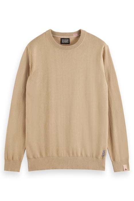 LINEN BLEND CREWNECK PULLOVER SEASTONE 1