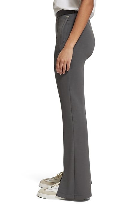 TAILORED SPLIT HEM FLARE SWEATPANT DARK GREY 6