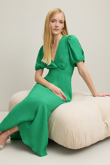 DR HERMIA V NECH DRESS GREEN 4