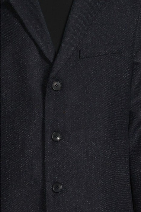 NAVY SEMI-PLAIN COAT NAVY 4