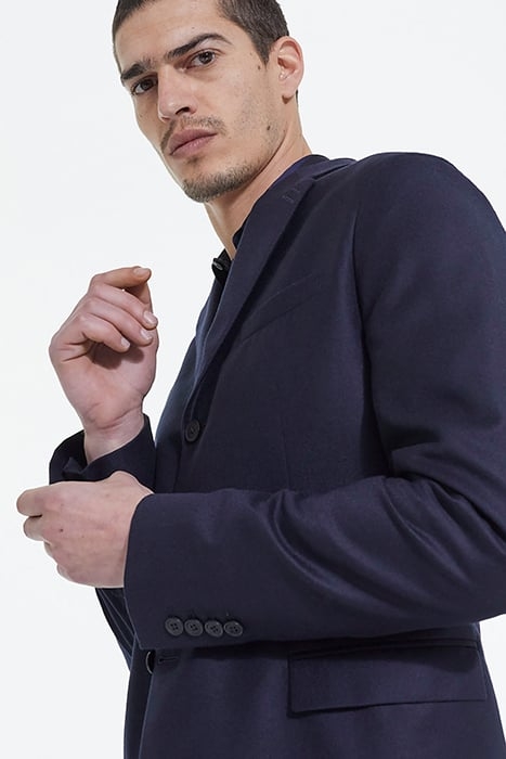 WOOL SUIT JACKET WITH FLAP POCKETS NAVY 6