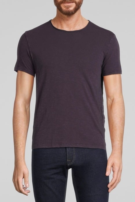 DARK PLUM ESSENTIAL ROUND NECK T-SHIRT DARK PLUM 1