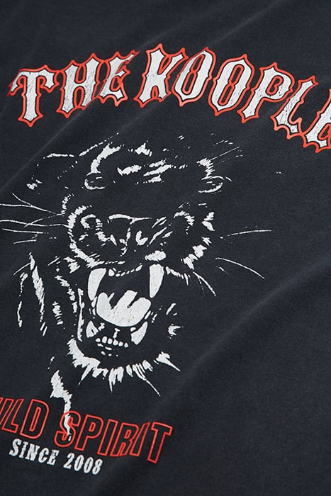 MC WILD SPIRIT PANTHER T-SHIRT BLACK WASHED 3