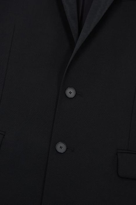 SATIN LAPEL CROSSED JACKET BLACK 7