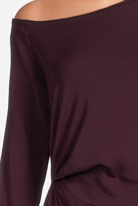 NADIA-SLEEVE DRESS BURGUNDY 4