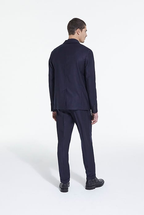 WOOL SUIT JACKET WITH FLAP POCKETS NAVY 4