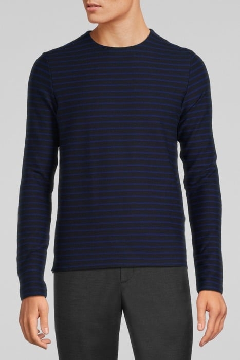 NAVY T-SHIRT WITH BLUE STRIPES NAVY 1