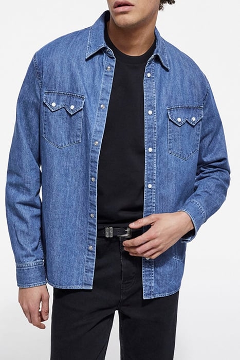WESTERN BLUE DENIM SHIRT BLUE DENIM 1