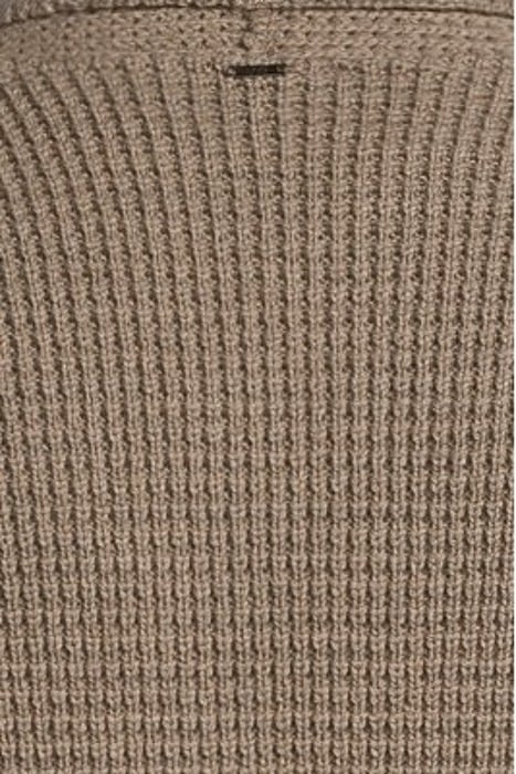 MEN'S BEIGE DECORATIVE KNIT CARDIGAN WITH SHAWL COLLAR MINK 5