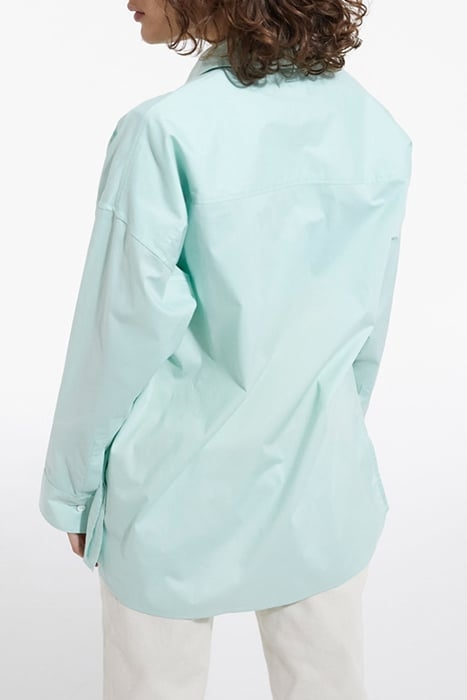 LONG-SLEEVED TURNED-UP SHIRT GREEN 2