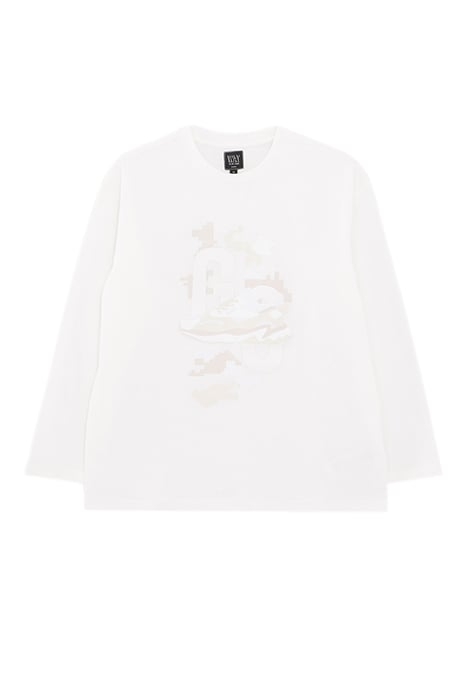 BOYS’ WHITE TRAINER PROFILE IMAGE T-SHIRT 1