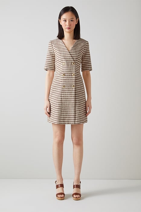 DR OXLADE - STRIPE TWEED BROWN 1