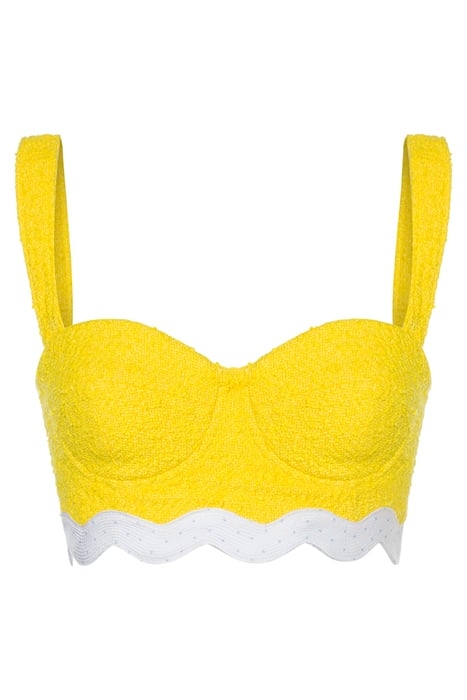 TWEED BRALETTE YELLOW 3