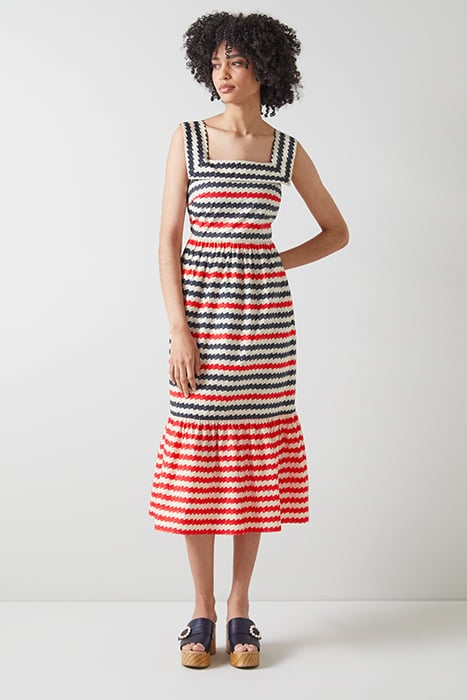 DR JUNE - WAVE PRINT SUN NAVY/WHITE 1