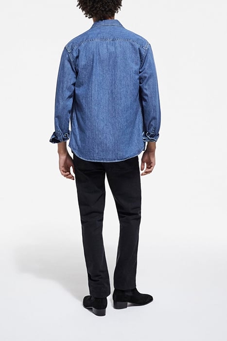 WESTERN BLUE DENIM SHIRT BLUE DENIM 4
