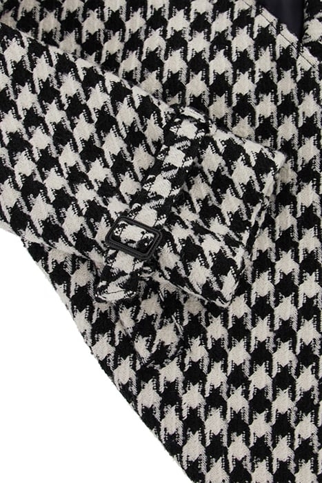 NATASHA COAT PIED DE POULE BLACK/ 8