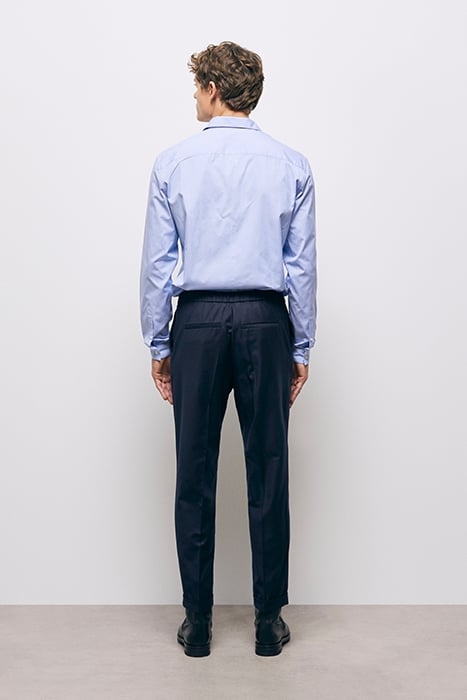 SUIT TROUSERS WITH ELASTIC BELT NAVY 3