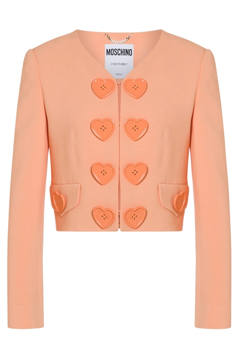 HEART BUTTONS CADY JACKET ORANGE 3