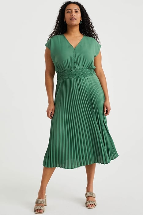 DRESS MID LENGTH GREEN 1