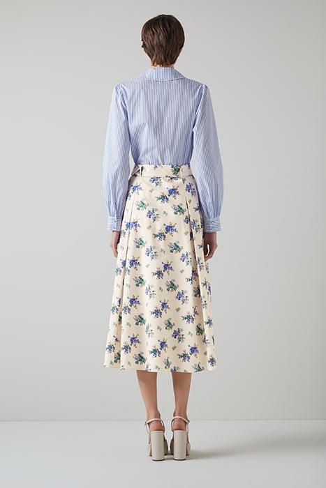 SK ELODIE BELTED SKIRT CREAM 2