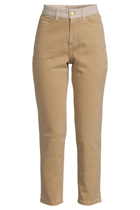 ECRU BOYFIT JEANS WITH TWO-TONE DETAILS 3