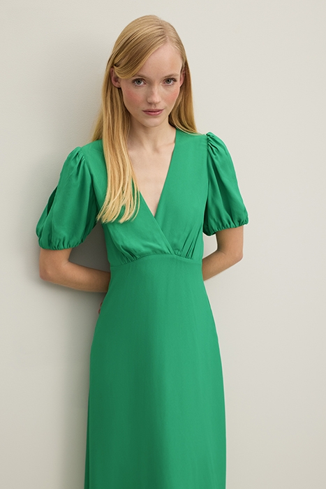 DR HERMIA V NECH DRESS GREEN 3