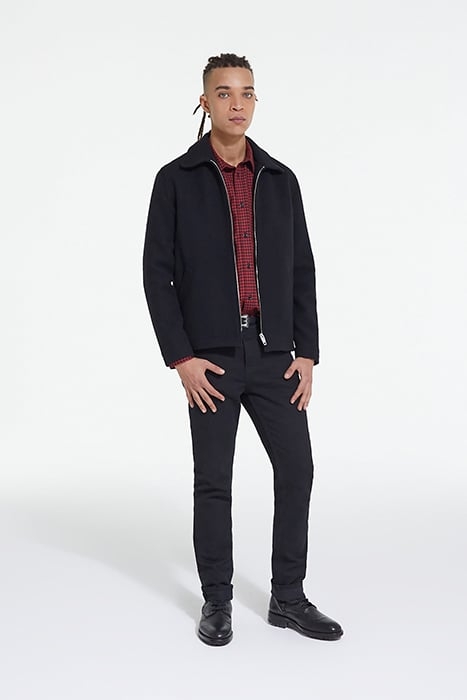 ZIPE JACKET WITH BACK POCKETS BLACK 3