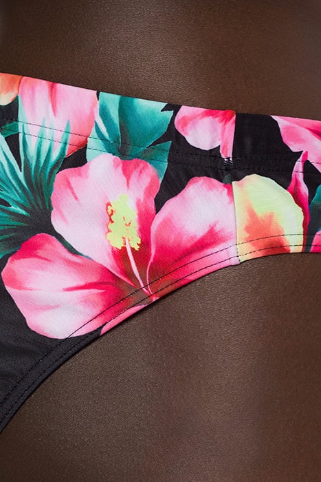 HIBISCUS PRINT SWIM BRIEFS BLACK 4