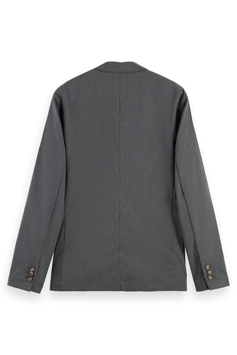 UNCONSTRUCTED VISCOSE-BLEND 3-BUTTON BLAZER SEAL GREY MELANG 2