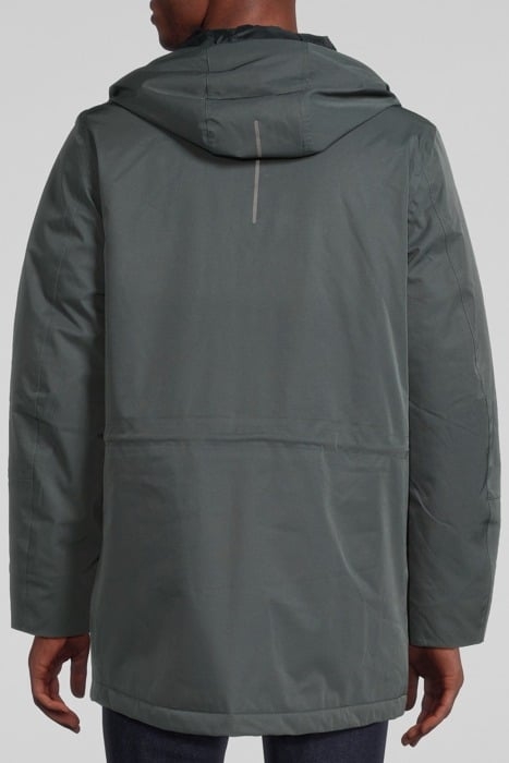 TARMAC GREY WATERPROOF MULTIPOCKET PARKA BITUMEN 2