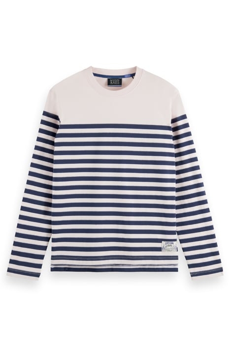 BRETON STRIPED LS T-SHIRT SEA FLOWER 1