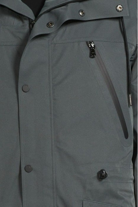 TARMAC GREY WATERPROOF MULTIPOCKET PARKA BITUMEN 4